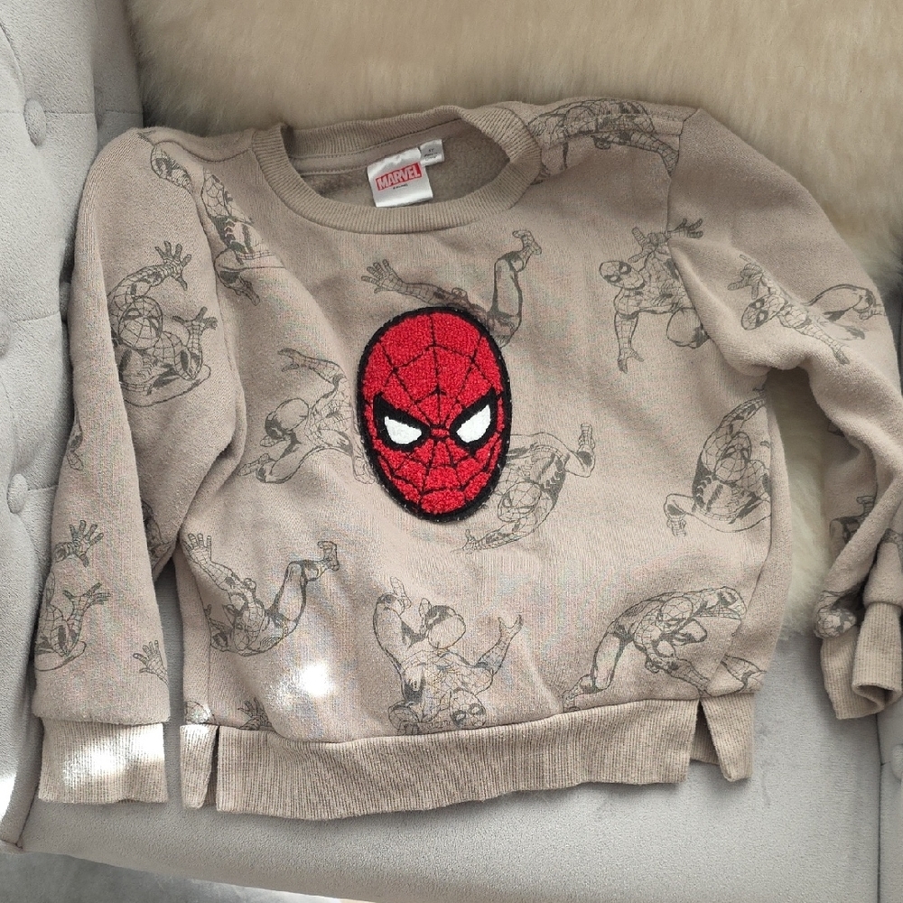 Marvel Tan and Red Spider-Man Hoodie